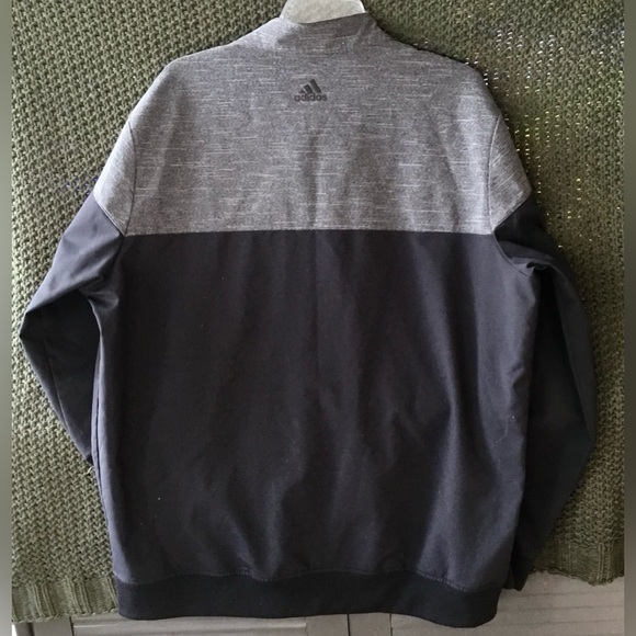 Adidas Golf Men’s Lightweight Full Zip Jacket Black/Gray w/Legends Logo; Size XL - Picture 7 of 10